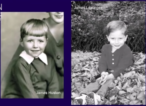 Comparative picture of James Leininger and James Huston Jr., as children.