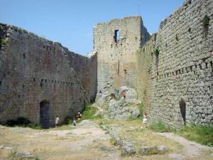Castle of Montsegur, inner courtyard.