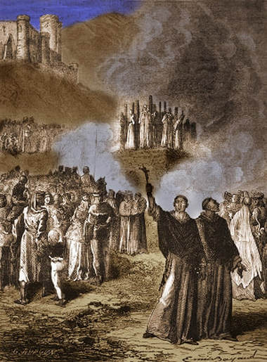 Cathars burning at the stake.